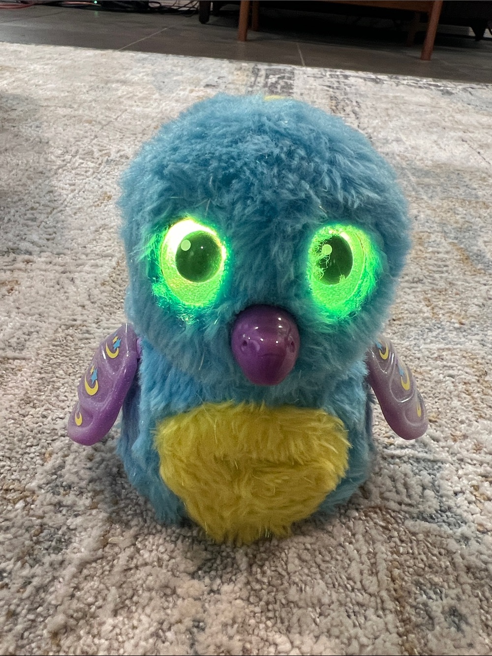 Vintage Hatchimals Glittering Garden Shimmering Draggle Blue Yellow z92